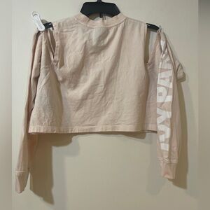 IVY PARK Cream Cold Shoulder Crop Top - Ivy Park calls it pink &/others beige.